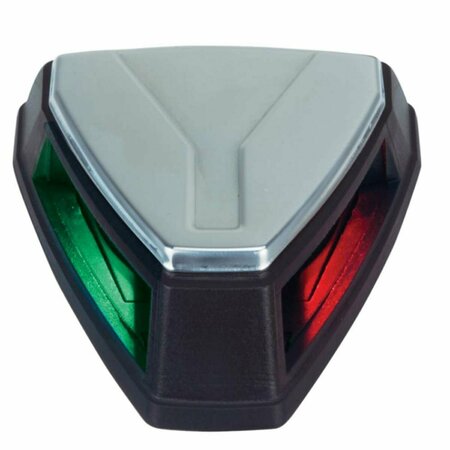 SUPERJOCK 12V LED Bi-Color Navigation Light for Boat, Black & Stainless Steel SU2927586